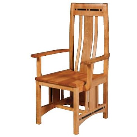 Wood Seat Aspen Chair with Lower Back