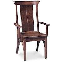Trestle Bridge Arm Chair with Splat Back