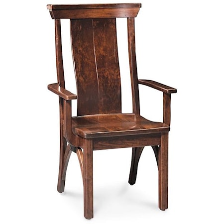 Trestle Arm Chair