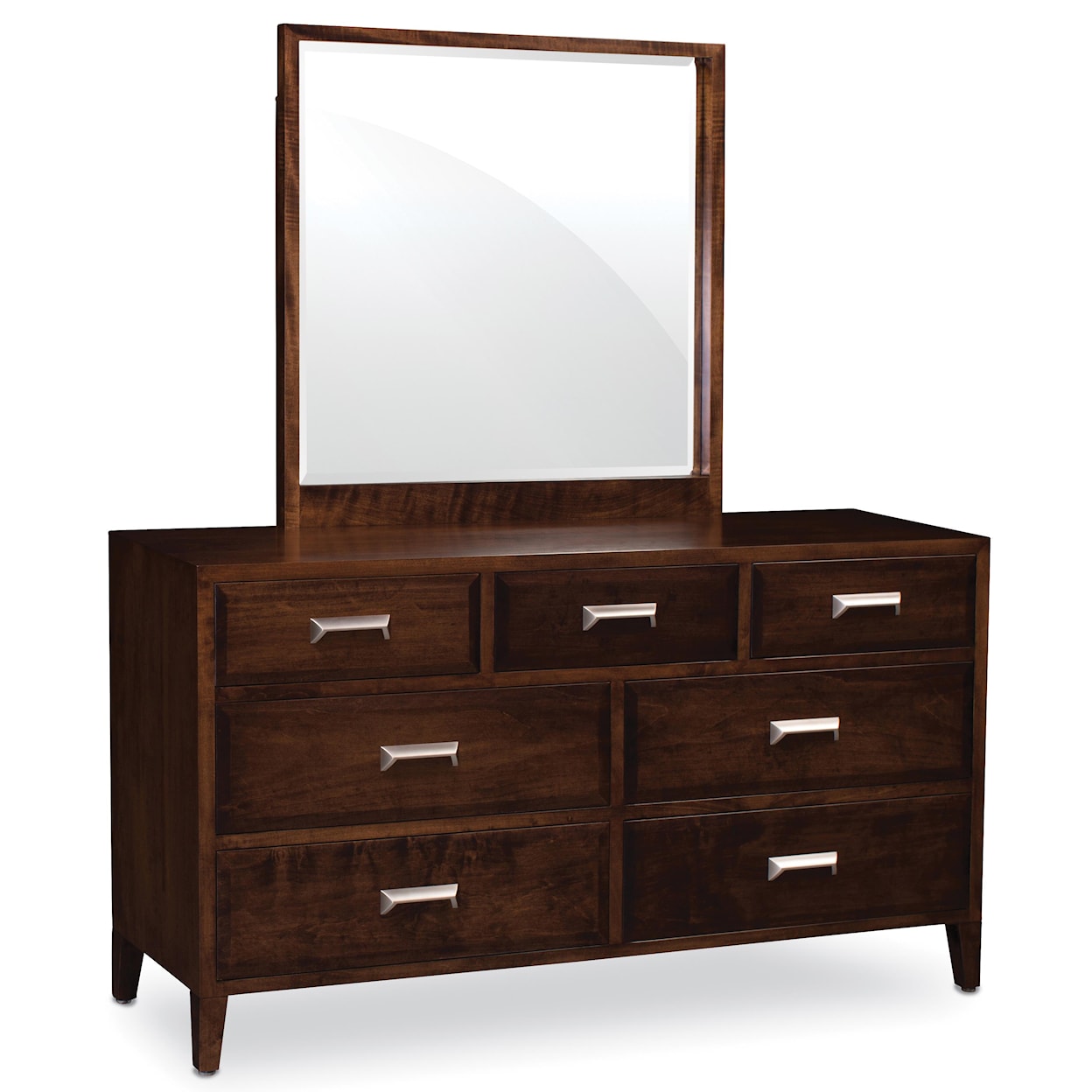 Simply Amish Beaumont SA Dresser and Mirror Set