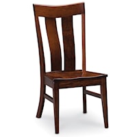 Lincoln Side Chair with Thick Slats
