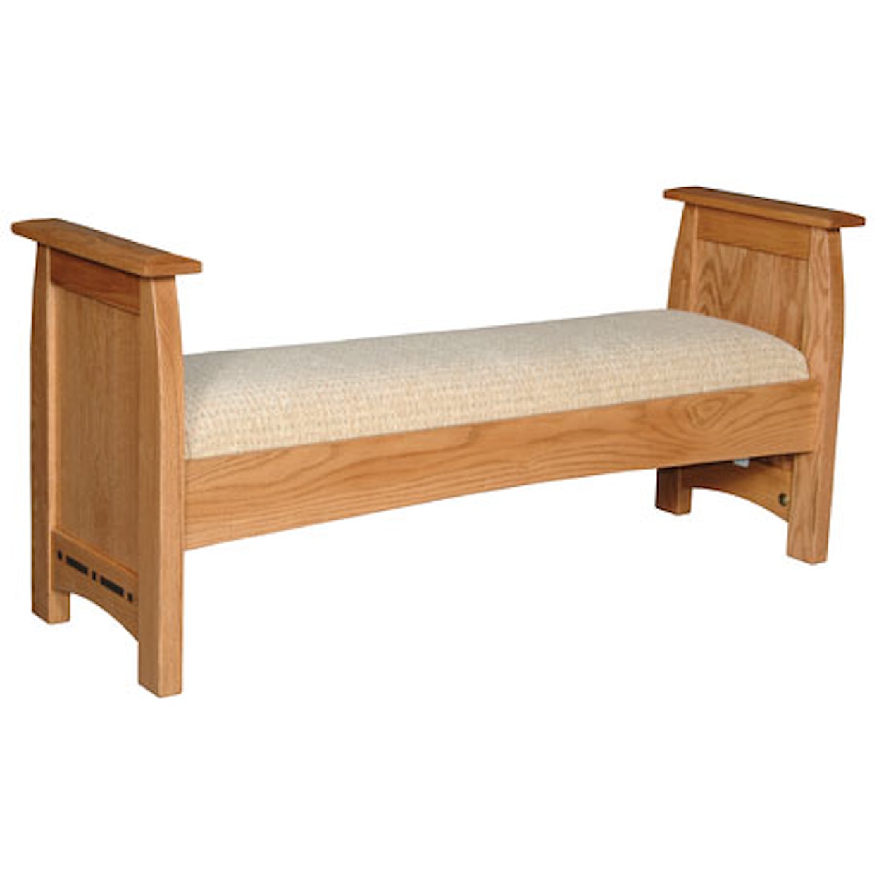 Simply Amish Aspen Santa Fe Bench