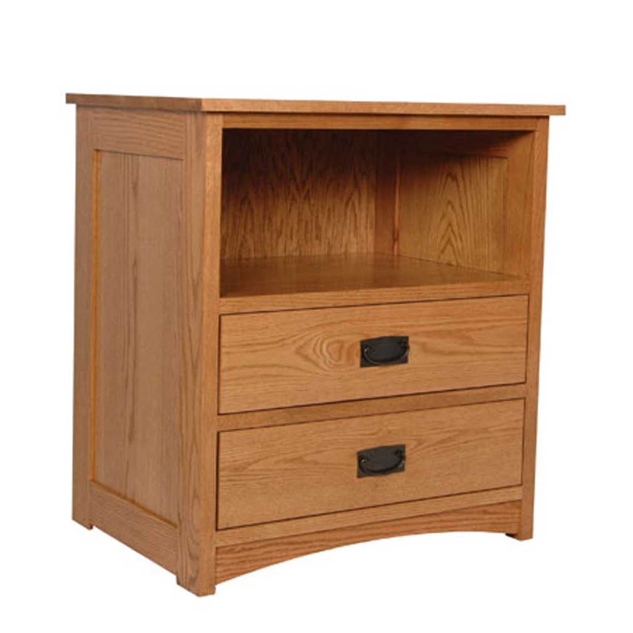 Simply Amish Prairie Mission Deluxe Nightstand with Opening