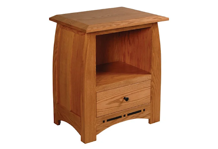 Aspen Nightstand with Opening by Simply Amish at Mueller Furniture