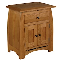 Nightstand with Pullout Surface