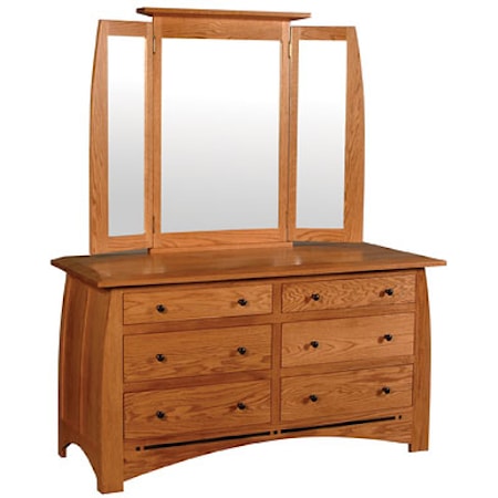 6 Drawer Dresser and  Mirror