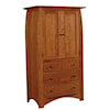 Simply Amish Aspen 3-Drawer Wardrobe