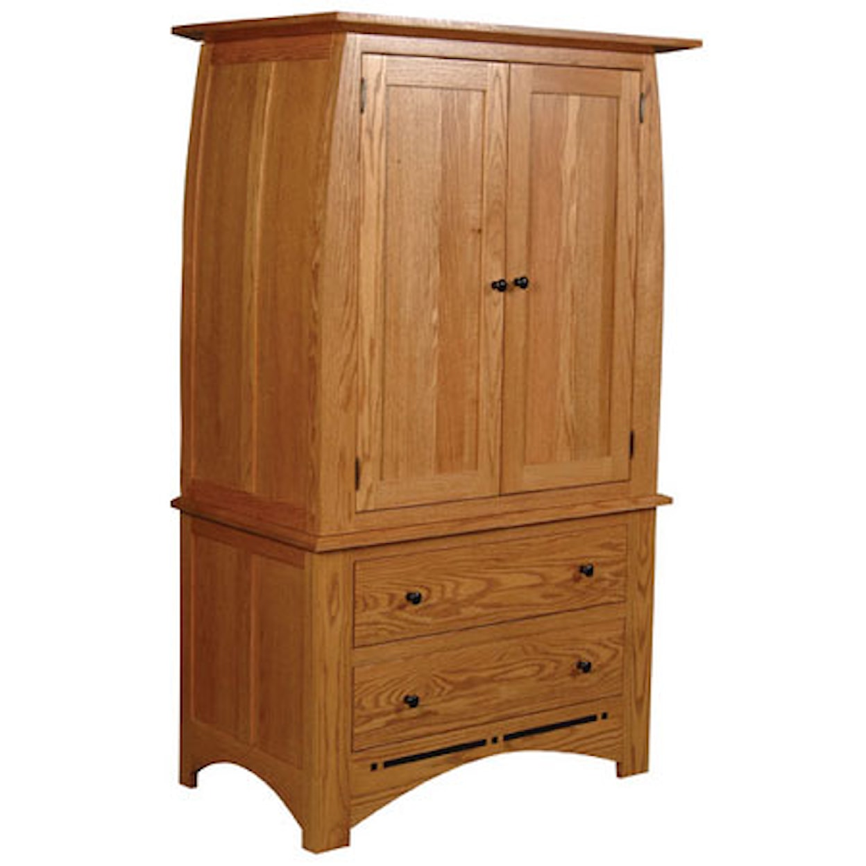 Simply Amish Aspen Tall Armoire on Chest
