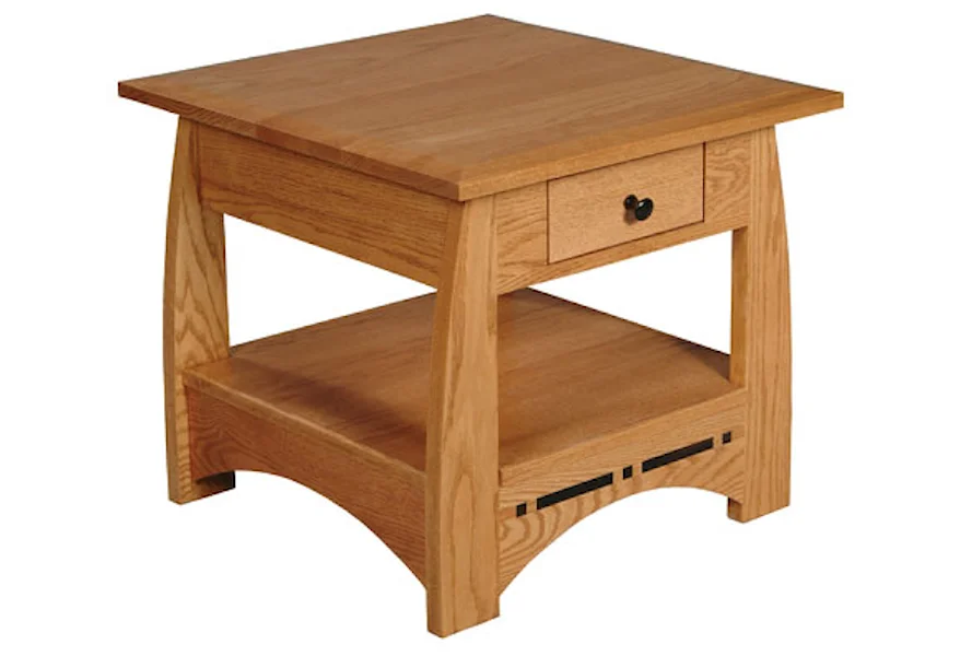 Aspen Drawer End Table by Simply Amish at Mueller Furniture