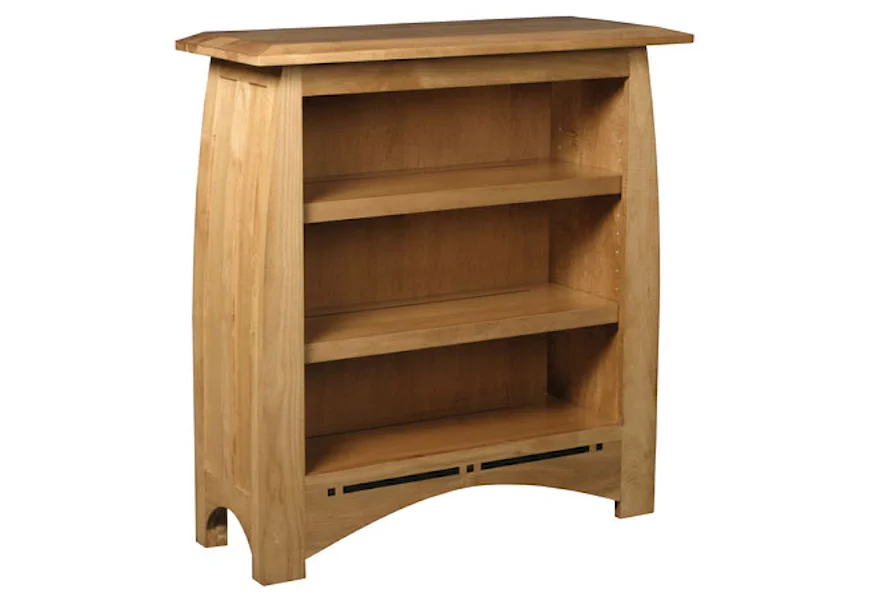 Aspen Short Bookcase by Simply Amish at Mueller Furniture