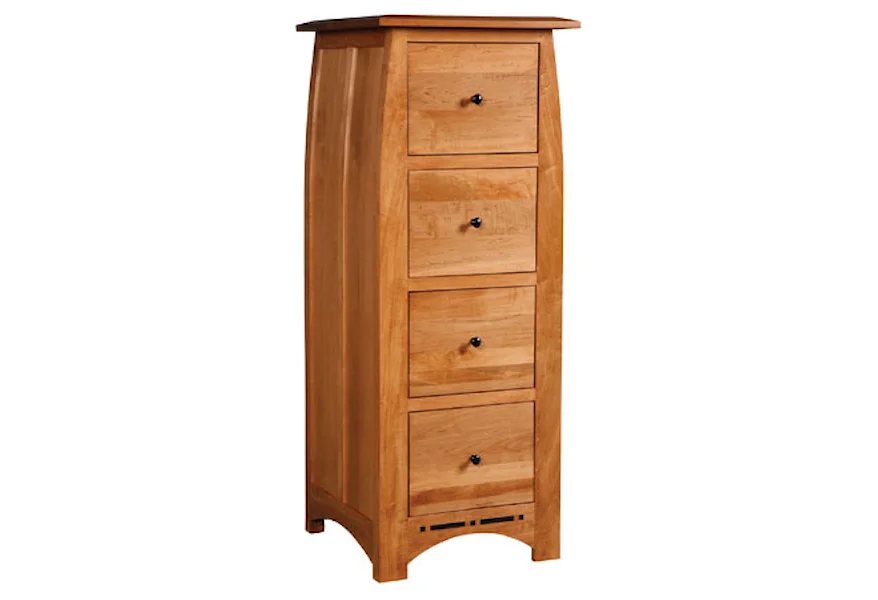 Aspen 4-Drawer File Cabinet by Simply Amish at Mueller Furniture