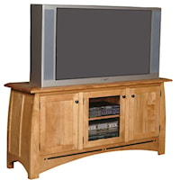 TV Stand with Walnut Inlay