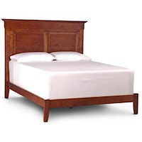 California King Shenandoah Deluxe Panel Bed w/ Wood Frame 