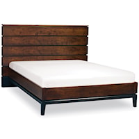 Queen Panel Bed with Tapered Legs