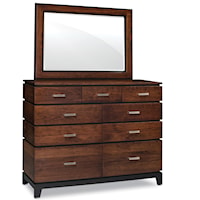 9 Drawer Mule Chest with Mirror