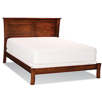 King Low Profile Wood Bed
