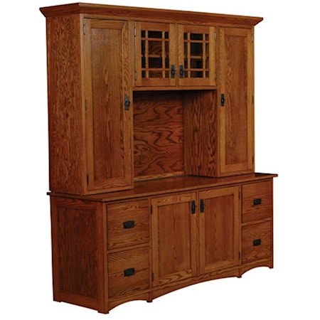 File Drawer Credenza and Hutch