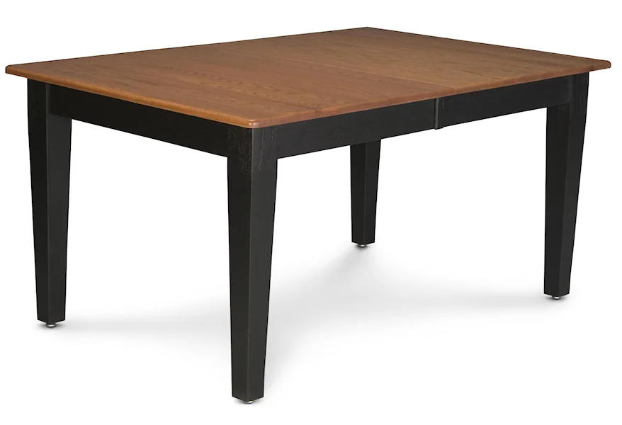 Homestead Amish Tapered Leg Table by Simply Amish at Mueller Furniture