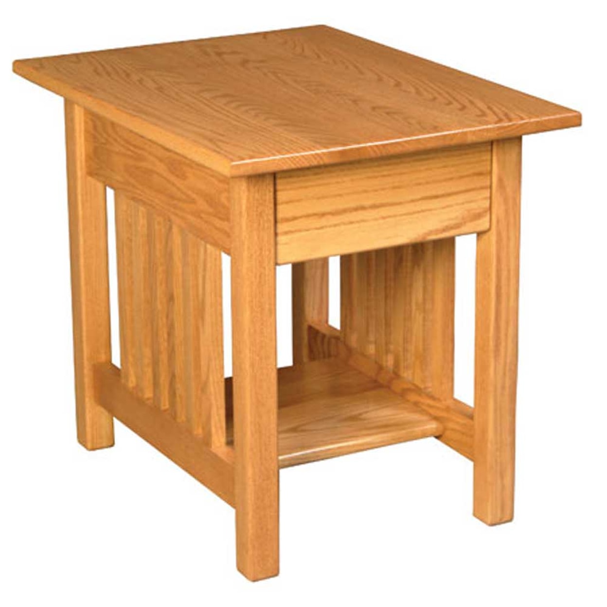 Simply Amish Mission Amish 1-Drawer End Table