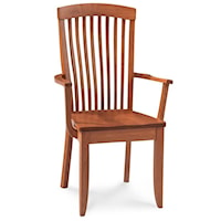 Arm Chair w/ Sculpted Seat
