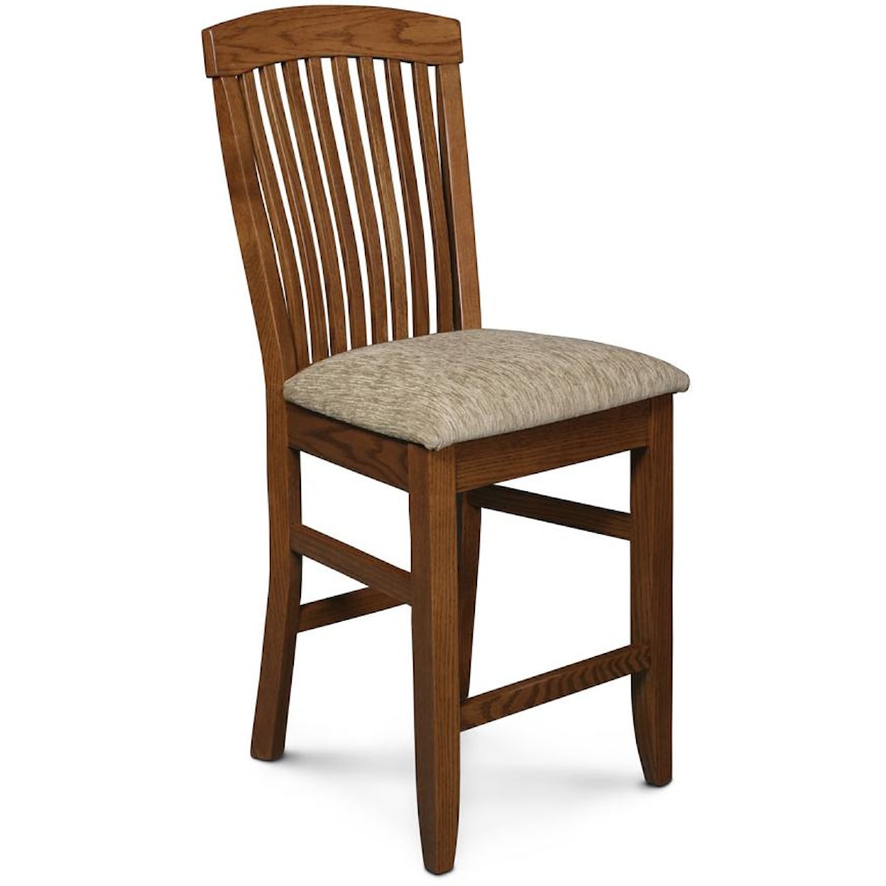 Simply Amish Justine Side Stationary Barstool 