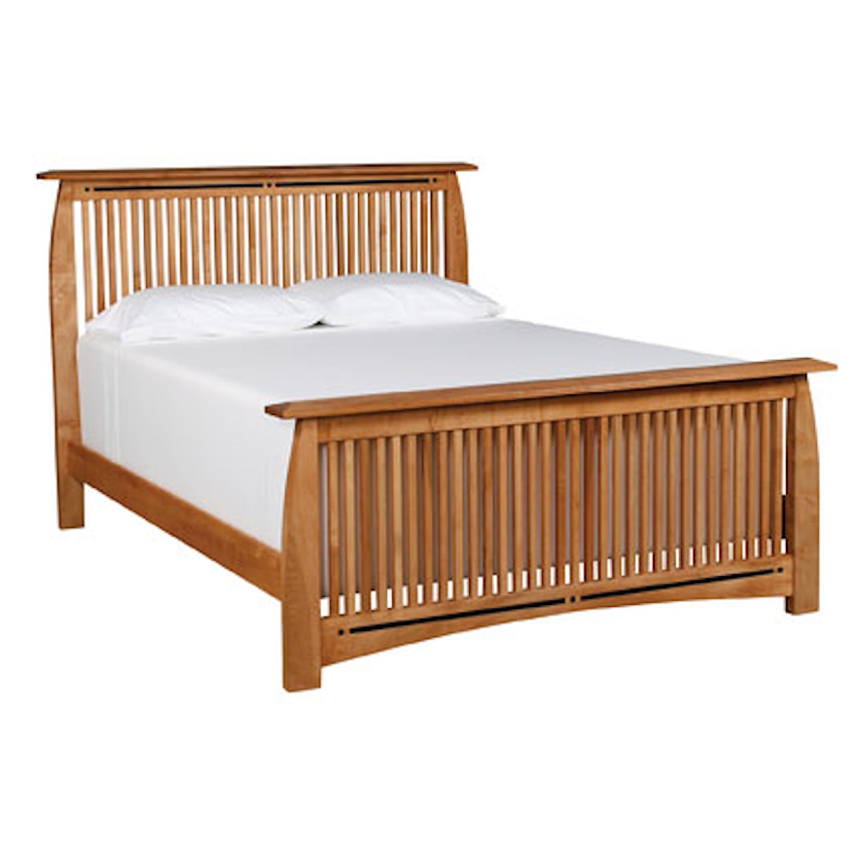 Simply Amish Aspen King Spindle Bed
