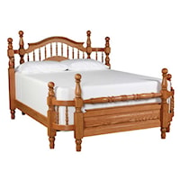 King Spindle Wrap Around Bed