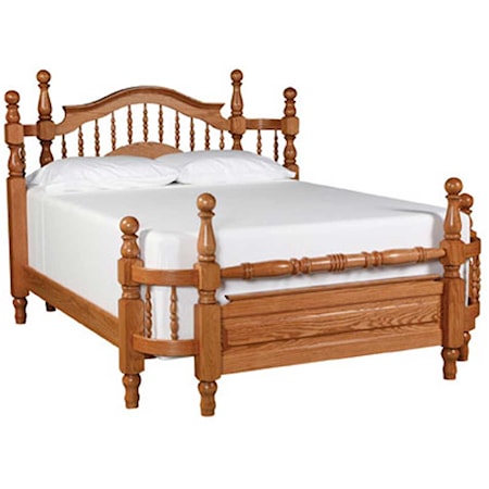 King Spindle Wrap Around Bed