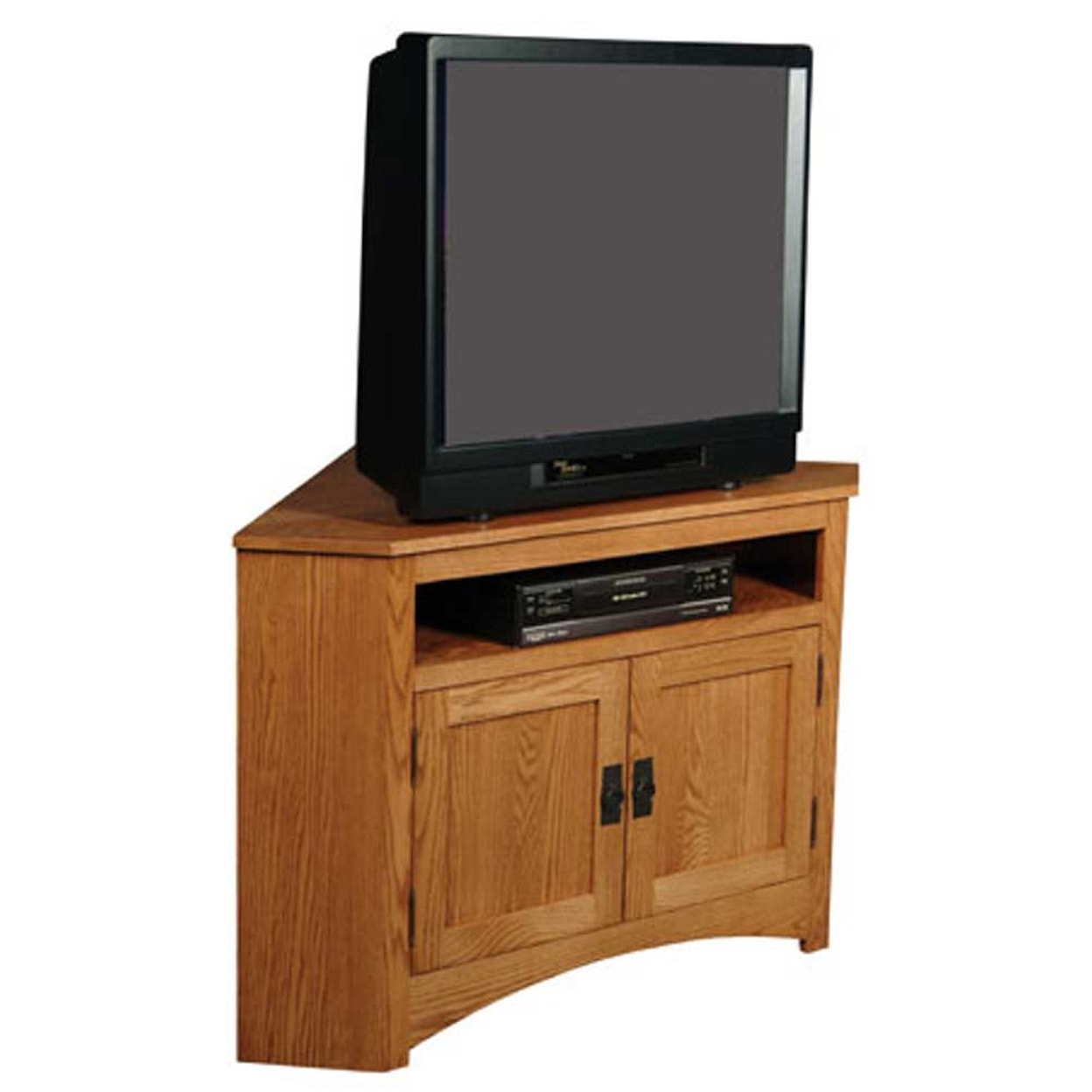 Simply Amish Prairie Mission Open Corner TV Stand