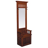 Mission Hall Seat with Beveled Mirror