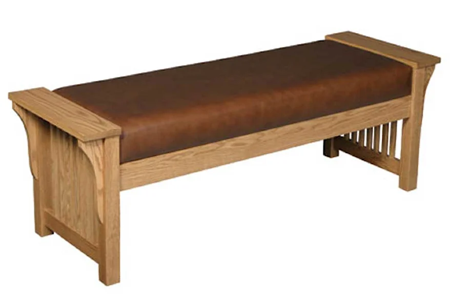 Prairie Mission Mission Bench by Simply Amish at Mueller Furniture