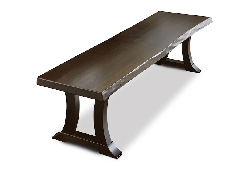 Live Edge Bench by Simply Amish at Mueller Furniture