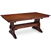 Simply Amish MaRyan Franklin Trestle Table with Butterfly Leaf