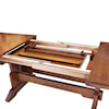 Simply Amish MaRyan Franklin Trestle Table with Butterfly Leaf