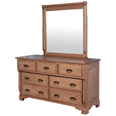 7-Drawer Dresser and Mirror
