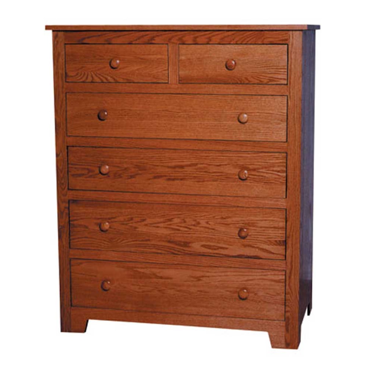 Simply Amish Shaker Amish 6-Drawer Chest