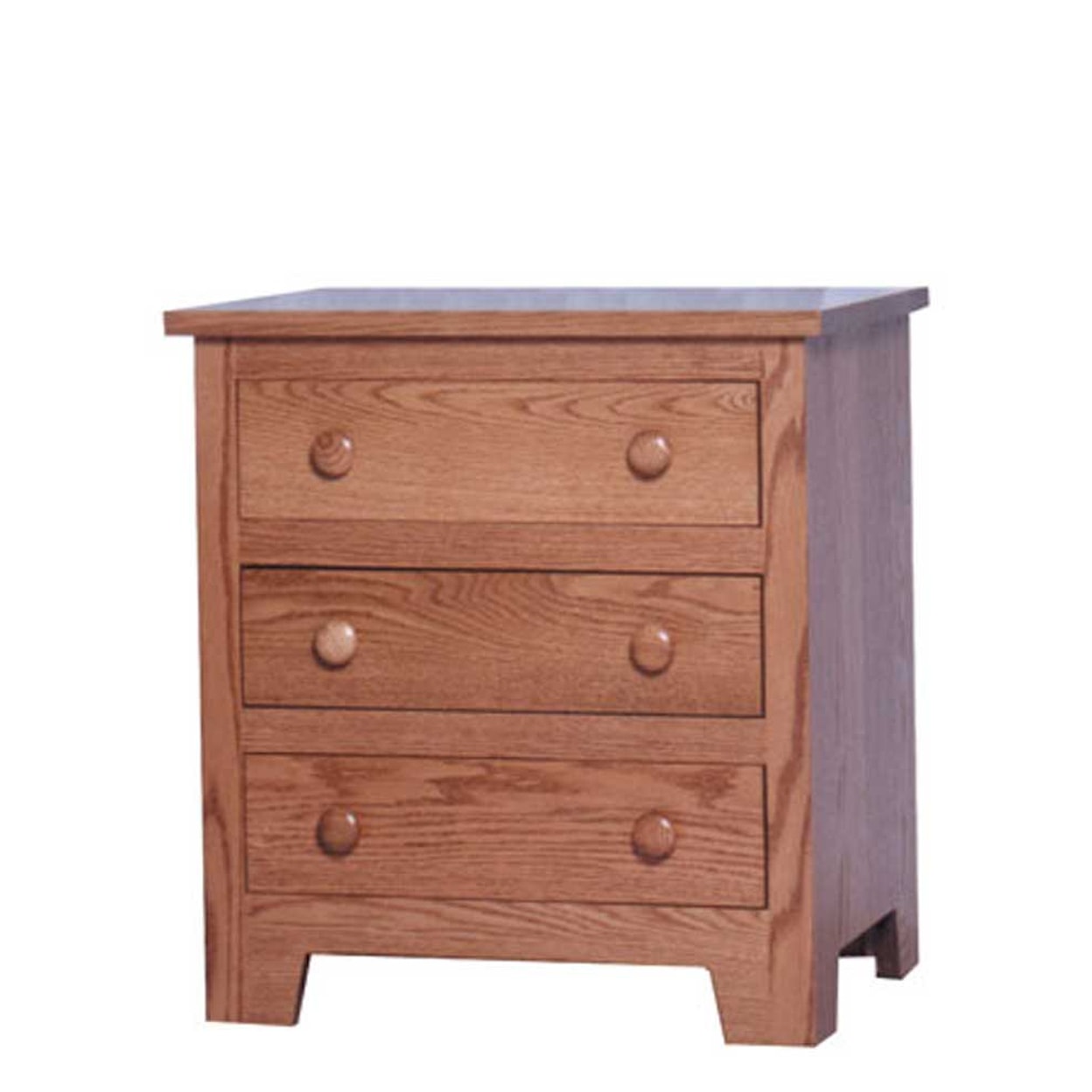 Simply Amish Shaker Amish Bedside Chest