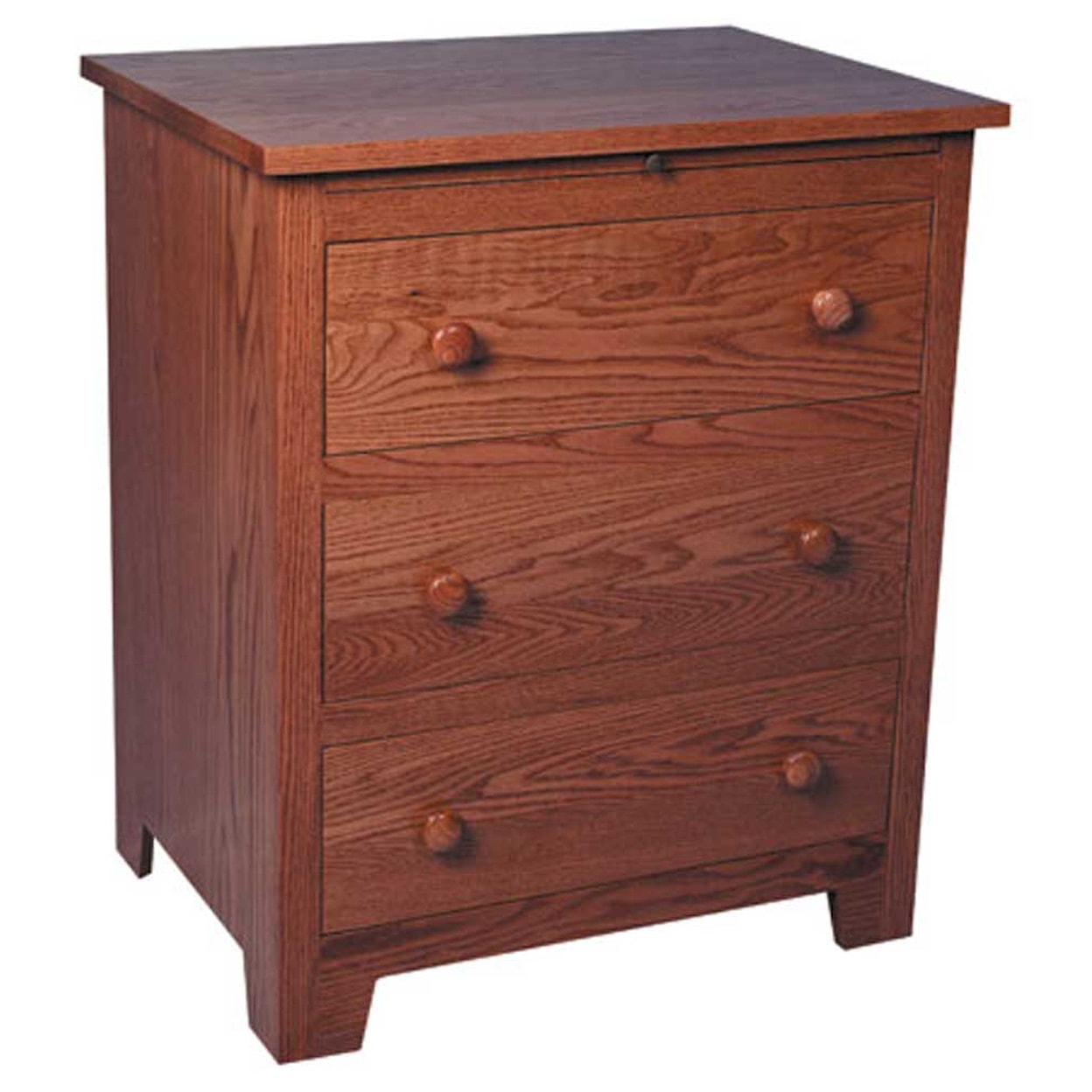 Simply Amish Shaker Amish Deluxe Bedside Chest