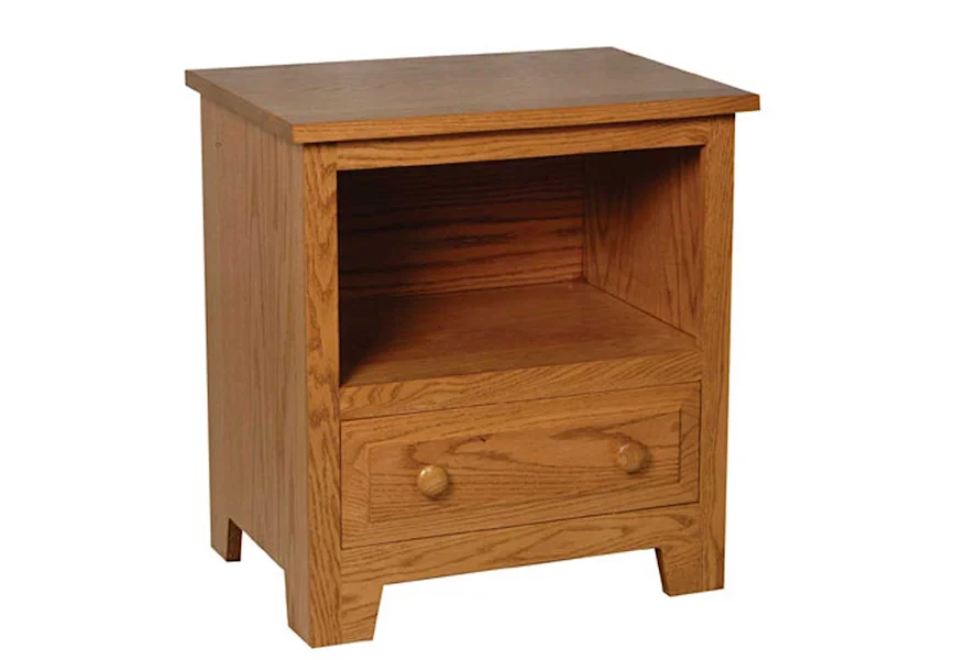 Homestead Amish Nightstand w/ Opening by Simply Amish at Mueller Furniture