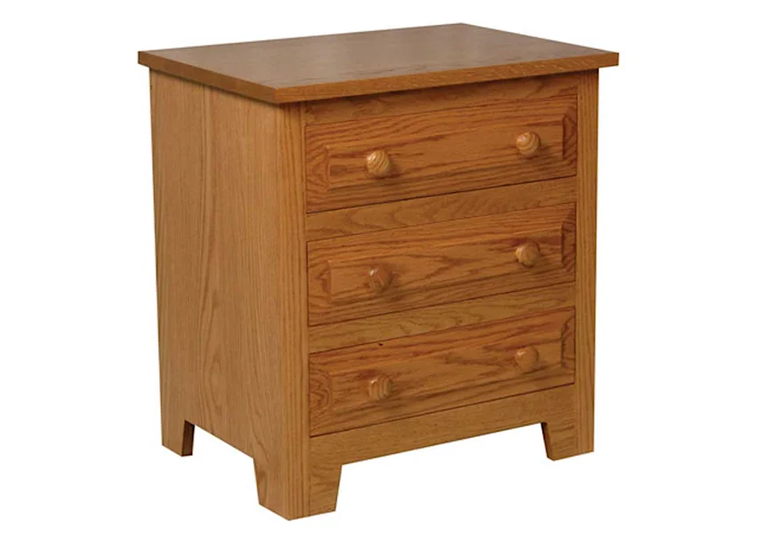 Homestead Amish Bedside Chest by Simply Amish at Mueller Furniture