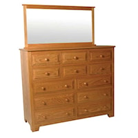 Homestead 12-Drawer Bureau and Mirror