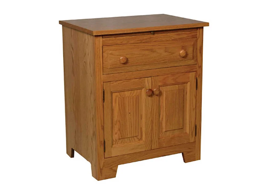 Homestead Amish Deluxe Nightstand by Simply Amish at Mueller Furniture