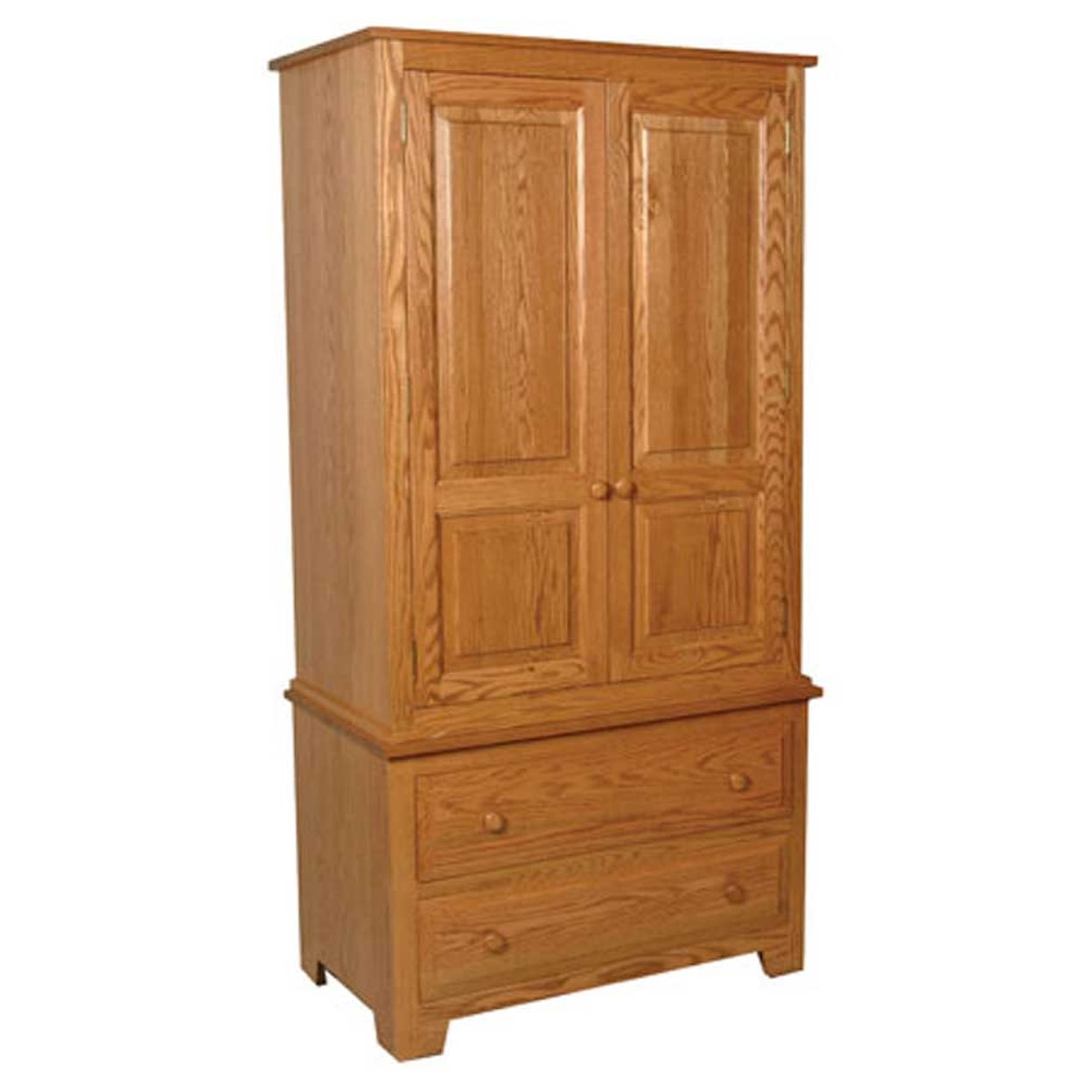 Simply Amish Homestead Amish Armoire on Chest