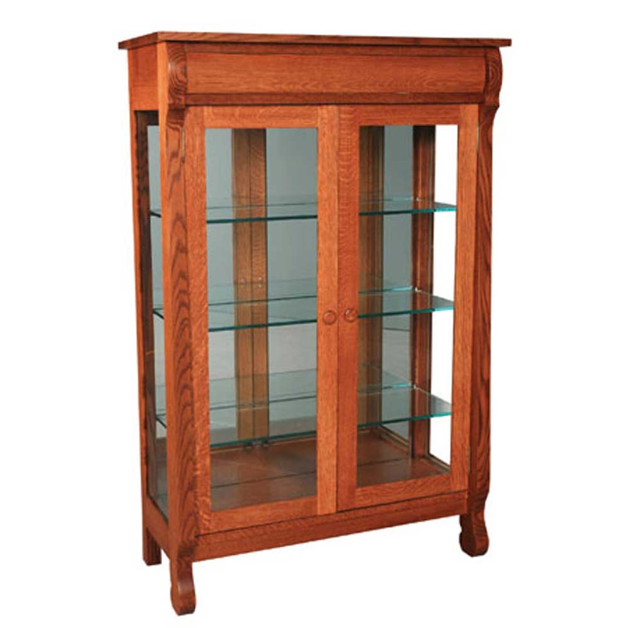 Simply Amish Empire Display Cabinet