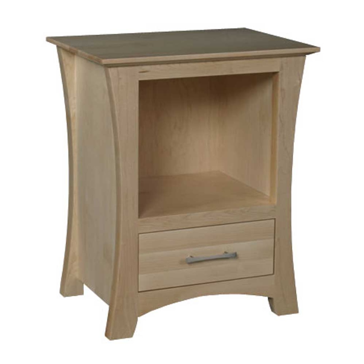 Simply Amish Loft Nightstand with Opening