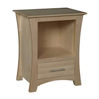 Loft Nightstand with Opening