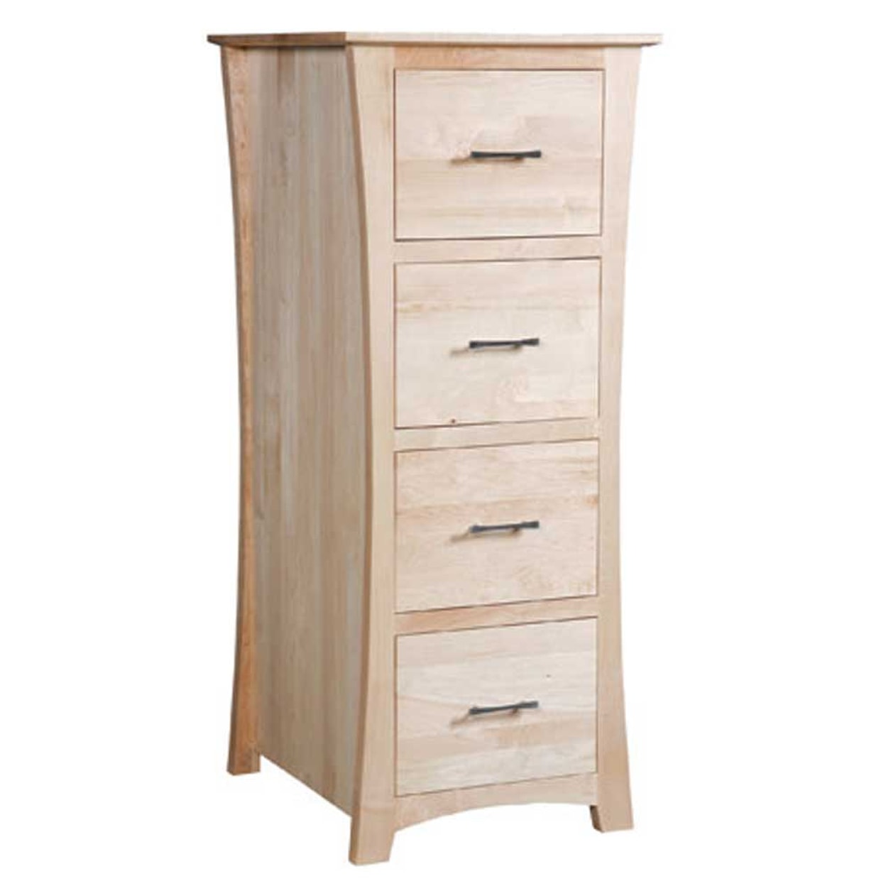 Simply Amish Loft 4-Drawer File Cabinet