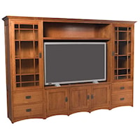 Prairie Mission Wall Unit Entertainment Center