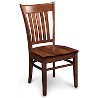 Kaskaskia Solid Wood Side Chair with Wood Seat