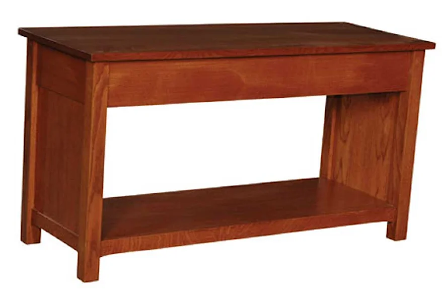 Prairie Mission Bench by Simply Amish at Mueller Furniture